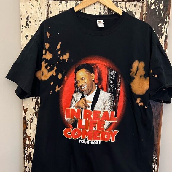Customized Mike Epps Tour 2021 In Real Life Comedy men’s T-shirt.  Size XL. - Picture 1 of 8